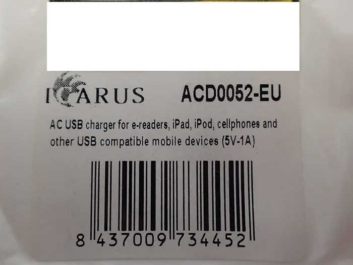 Caricabatterie USB — foto 1 dell'alert A12/01919/20