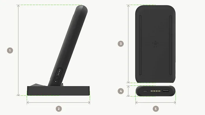 Caricabatterie wireless portatile — foto 2 dell'alert A12/01633/20
