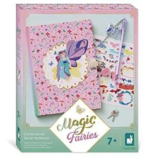 Taccuino con penna «Carnet Secret Magic Fairies» (Hachette - Janod)
