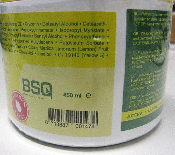 Prodotto per l'illuminazione della pelle «Caro bright+ Lemon» — foto 4 dell'alert A12/1227/19