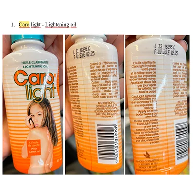Crema schiarente per la pelle «Caro light lightening oil» (Angel Cosmetics)