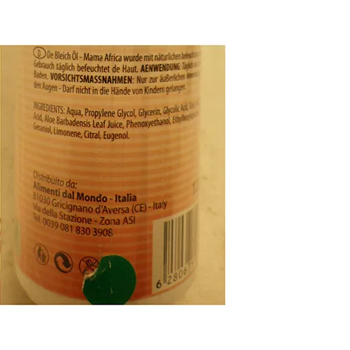 Olio per il corpo alleggerito «Caro Light natural Whitening Oil with Aloe Vera» — foto 3 dell'alert SR/01643/26