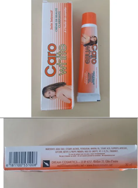 Crema per la pelle/sapone «Caro White» (Dream Cosmetics)