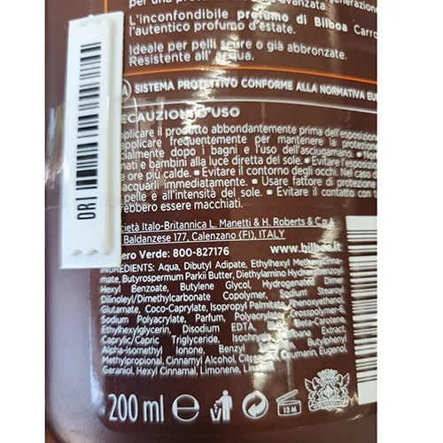 Protezione solare «Carrot Plus Latte solare protezione 10 bassa» — foto 3 dell'alert A12/02214/24