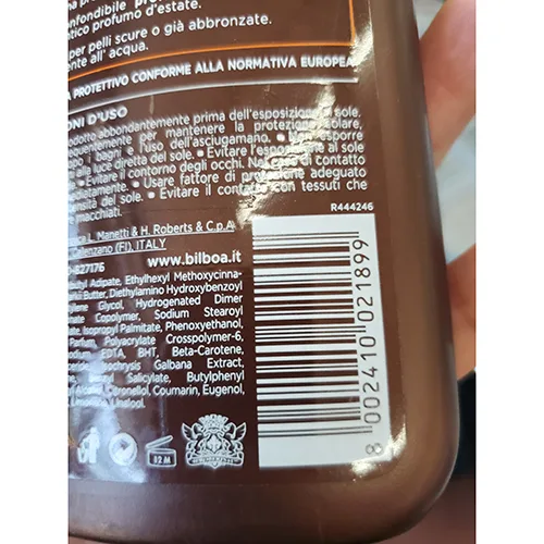 Protezione solare «Carrot Plus Latte solare protezione 10 bassa» — foto 4 dell'alert A12/02214/24