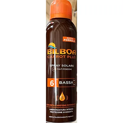 Spray abbronzante «Carrot Plus spray solare protezione 6» (BILBOA)