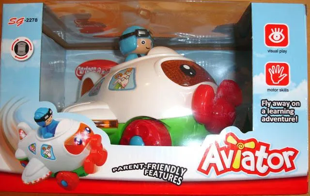 Giocattolo a batteria — aereo «Cartoon Airplane - Aviator» (Unknown)