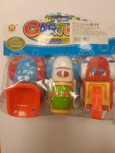 Set di giocattoli a macchina «Cartoon series» (KANG XIN TOYS)