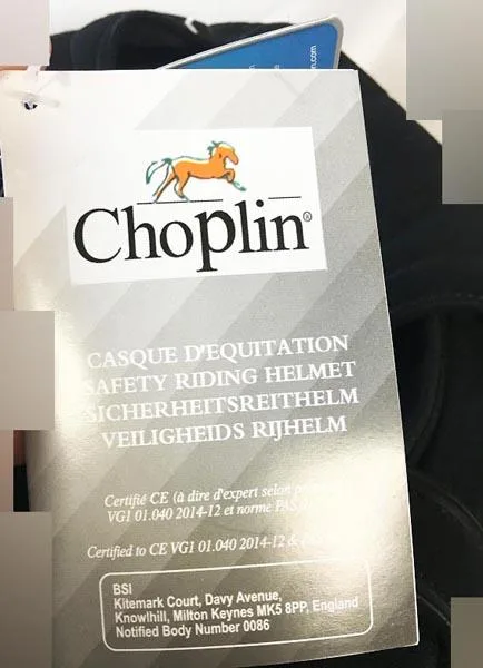 Casco equestre «Casque d'Équitation - Safety Riding Helmet» — foto 3 dell'alert A12/0867/16