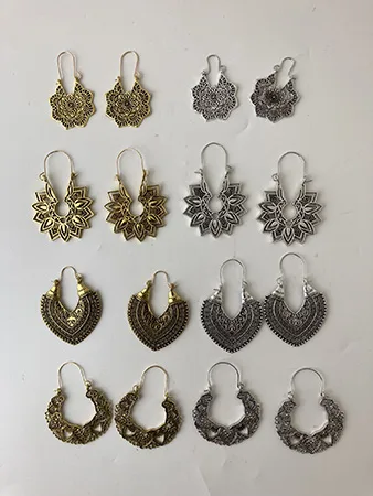 Orecchini «CASSIECA 8 par vintage mandala blomma droppe hängande örhängen för kvinnor flickor boho …» — foto 1 dell'alert A12/00892/23