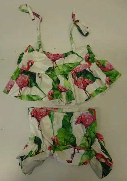 Costume da bagno per bambini «Casual maillot de bain bébé fille Bikini Set Flamingo maillot de bain Costume nouveau-né…»