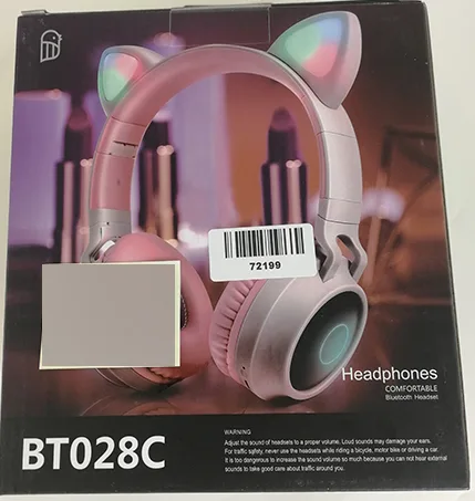 Cuffie auricolari «Cat ear headphones» — foto 2 dell'alert A12/00022/22