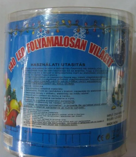 Catena di illuminazione "140 LED Folyamatosan Világít" — foto 1 dell'alert 0738/12