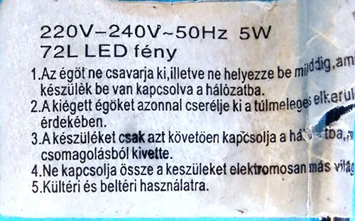 Catena di illuminazione — foto 2 dell'alert A12/00545/22