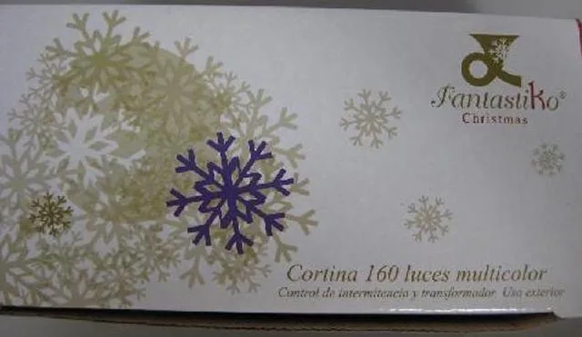 Catena di illuminazione "Cortina 160 Luces Multicolor" &amp; #13; (Fantastiko)