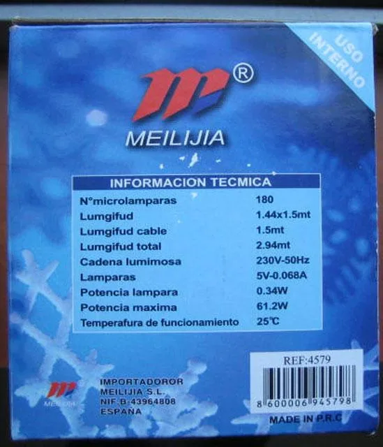 Catena di illuminazione – Miniluces 180 — foto 1 dell'alert 0159/10