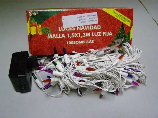 Catena di illuminazione natalizia con 150 lampade (Luces navidad malla 150 Bombillas) — foto 1 dell'alert 0031/08