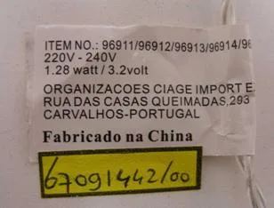 Catena di illuminazione – Serie de lampadas (ORGANIZACOES CIAGE IMPORT EXPORT, LDA)