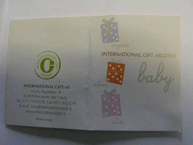 Catena di succhietti – bambino d'argento (International Gift)