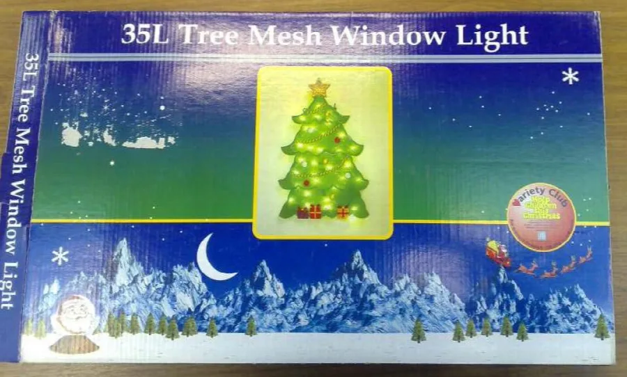 Catene di illuminazione – 35L Tree mesh finestra Luce e 35L Santa e Slitta finestra luce — foto 2 dell'alert 0071/08