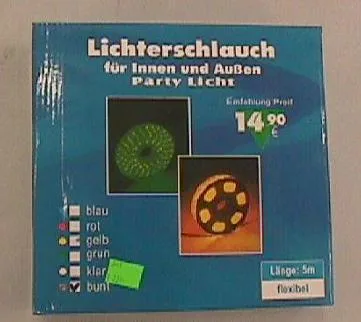 Catene di illuminazione "Lichterschlauch für Innen und Aussen, Party Licht" — foto 1 dell'alert 0555/08
