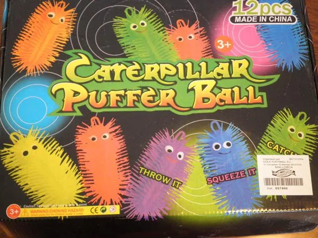 Giocattoli di plastica con punte morbide «Caterpillar Puffer Ball» — foto 2 dell'alert A12/0523/14