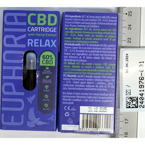 Cartuccia di sigaretta elettronica «CBD Cartridge Relax» (EUPHORIA)
