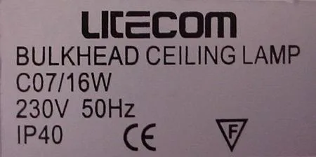 Ceiling lamp with 2D fluorescent lamp (fixed luminaire) — foto 1 dell'alert 0785/06