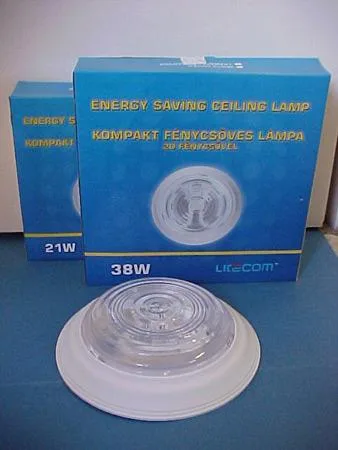 Ceiling lamps with 2D fluorescent lamp (fixed luminaire). (Litecom)