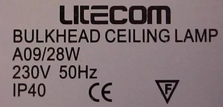 Ceiling lamps with 2D fluorescent lamp (fixed luminaire). — foto 9 dell'alert 0786/06