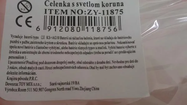 Fascia a LED «Celenka s svetlom koruna» — foto 2 dell'alert A12/0787/19