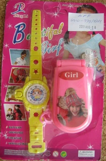Cellulare per bambini con orologio da polso giocattolo "Beaut (Ding Li)