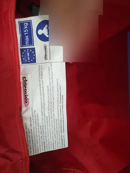 Passeggino per bambini «CH MILEY RED STRAWBERRY» (Chipolino)