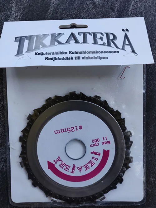 Lama per sega per smerigliatrice angolare «Chain blade for angle grinder» (Tikkaterä)