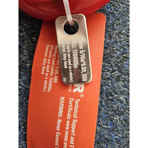 Imbracatura a catena «Chain Sling» — foto 5 dell'alert SR/00628/26