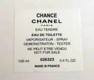 Profumo «CHANCE (counterfeit)» — foto 3 dell'alert INFO/00074/20