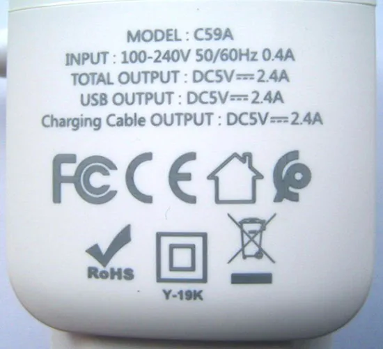 Caricabatterie USB «CHARGER 2USB» — foto 2 dell'alert A11/00077/21
