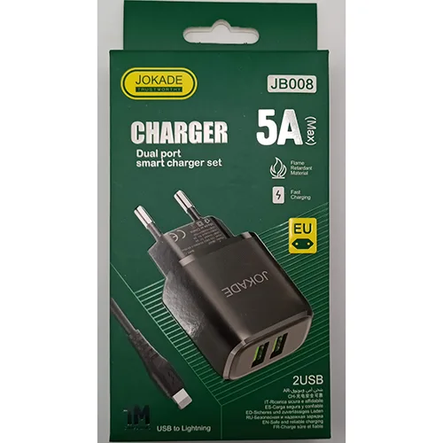 Caricabatterie USB «CHARGER Dual Port smart charger set» (JOKADE)