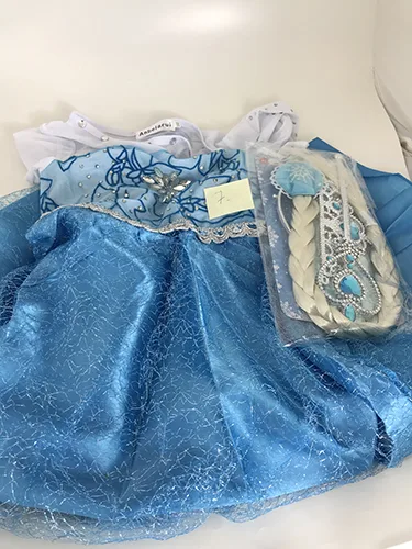 Costume per bambini «Children's Frozen princess costume, glossy dress» (Anbelarui)