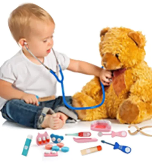 Kit medico giocattolo «Children's Wooden Doctor's Toy Set» (BeebeeRun)
