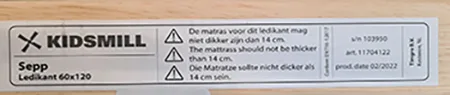 Lettino per bambini «Childrens Cot» — foto 3 dell'alert A12/00811/23