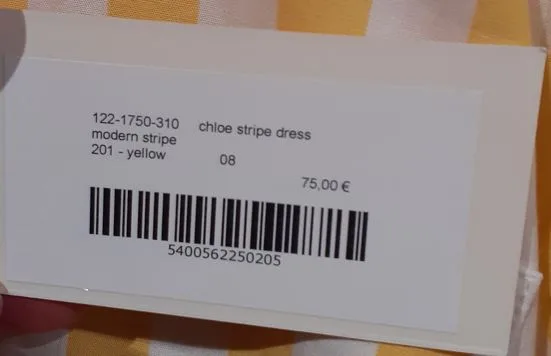 Abito per bambini «Chloe Stripe Dress» — foto 3 dell'alert A12/00896/22