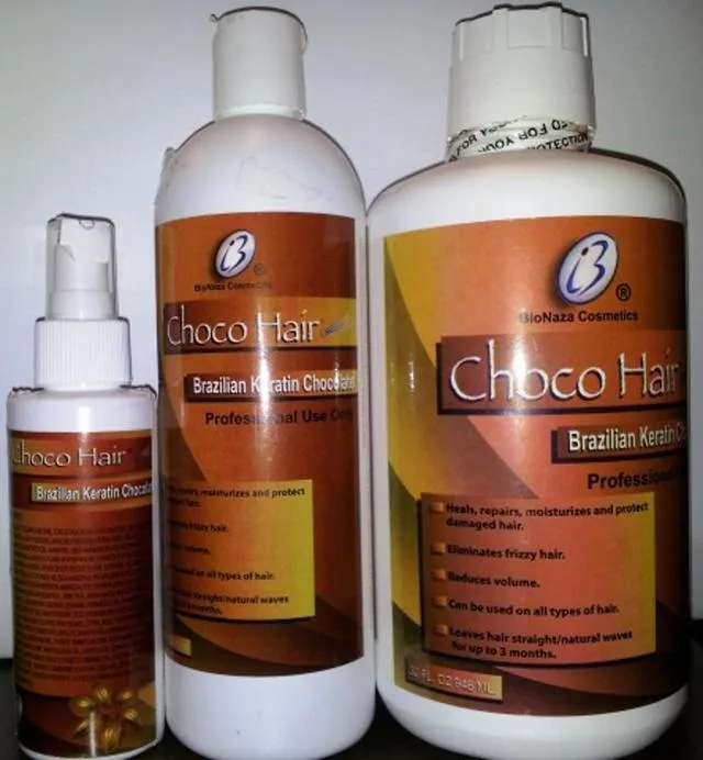 Prodotti per il trattamento dei capelli «Choco Hair – Brazilian Keratin Chocolate» — foto 4 dell'alert A12/0636/13