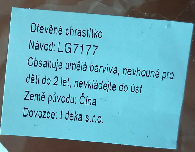 Giocattolo del sonaglio «Chrastítko dřevěné» — foto 2 dell'alert A12/00330/20