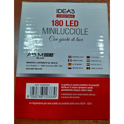 Catena di illuminazione «Christmas 180LED MINILUCCIOLE» — foto 3 dell'alert SR/04393/25