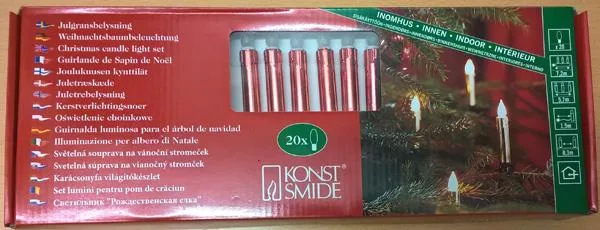 Luci dell'albero di Natale «Christmas candle light set» (Konstsmide)