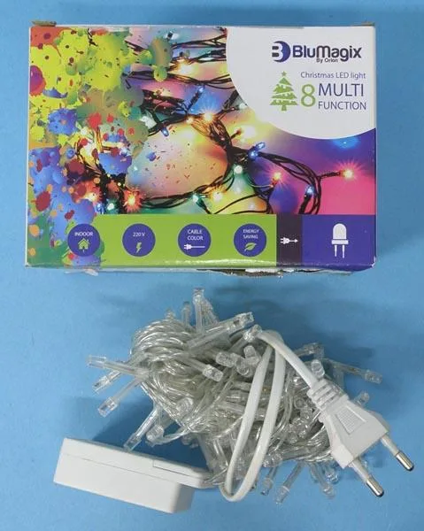 Catena di illuminazione «Christmas LED light 8 MultiFunction» (Blumagix / Orion)