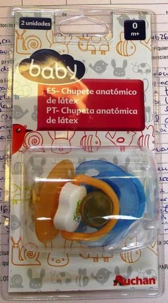 Soother «Chupete bebe latex» (Baby/Auchan)