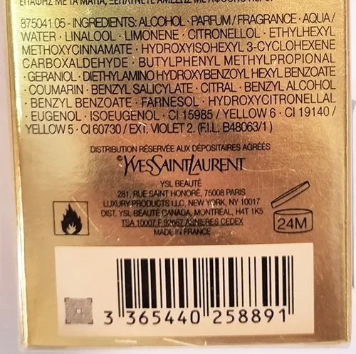 Profumo «Cinèma» — foto 3 dell'alert A12/03318/24