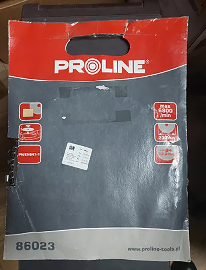 Lama circolare della sega «Circuiar saw for angle grinder 230mm» — foto 2 dell'alert A12/00065/22